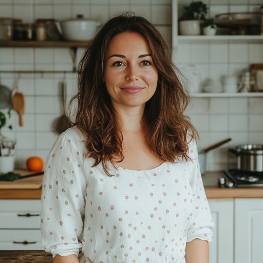 Mary Kelly standing in her kitchen Mary Kelly standing in her kitchen