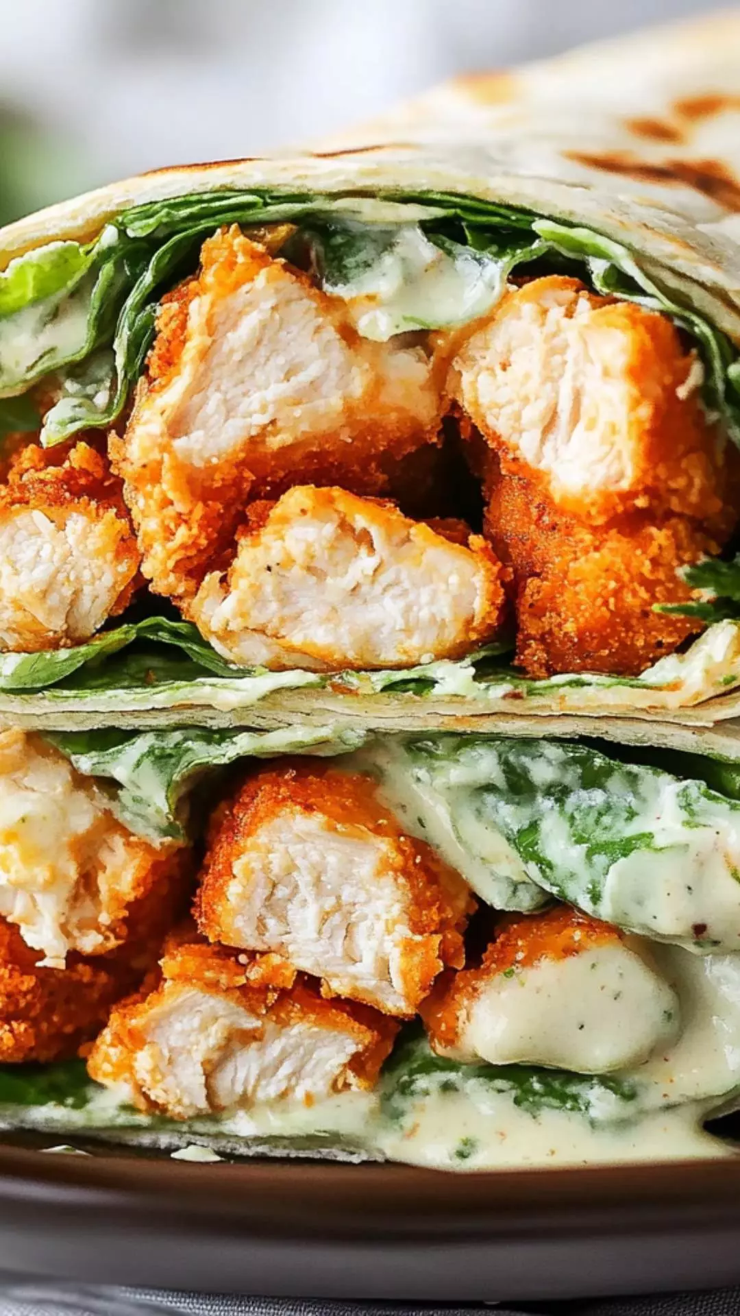 buffalo chicken caesar wrap