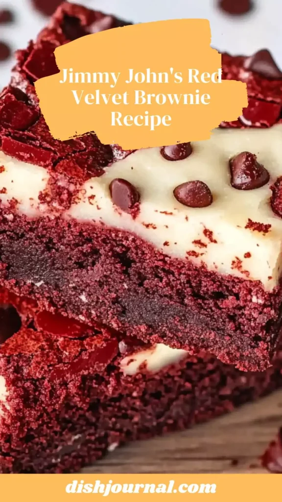 jimmy john's red velvet brownie recipe