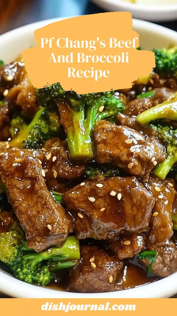 Pf chang's beef and broccoli recipe