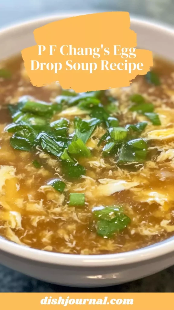 p f chang's egg drop soup recipe
