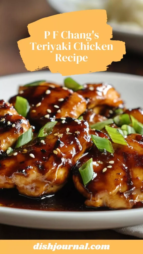 p f chang's teriyaki chicken recipe