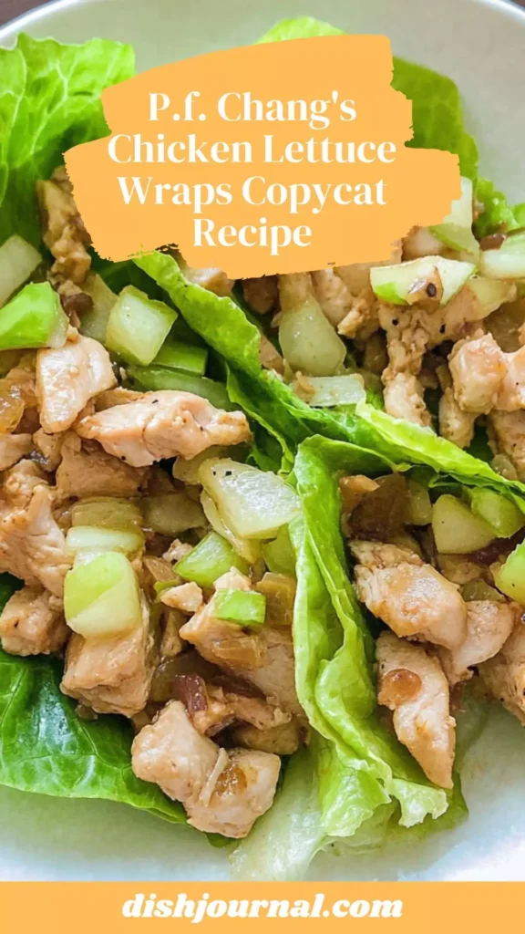 p.f. chang's chicken lettuce wraps copycat recipe