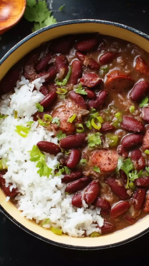 quick red beans and rice copycat recipe
