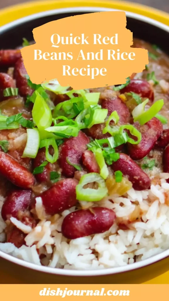 quick red beans and rice recipe