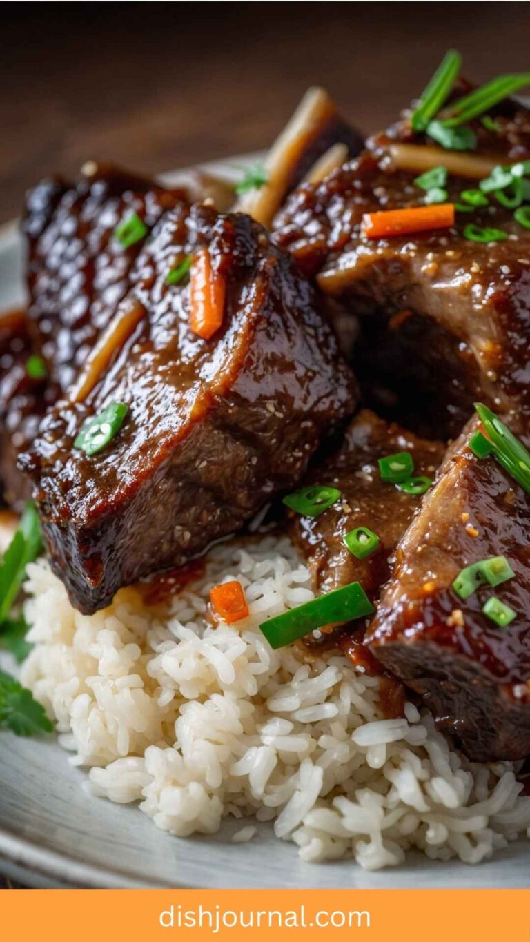 Slow Cooker Asian Short Ribs Recipe - Dish Journal
