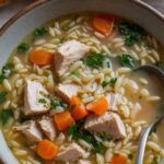 Lemon Chicken Orzo Soup