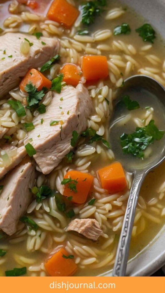 Lemon Chicken Orzo Soup Recipe