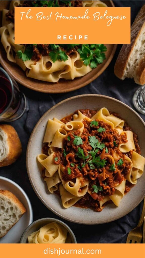 The Best Homemade Bolognese Recipe