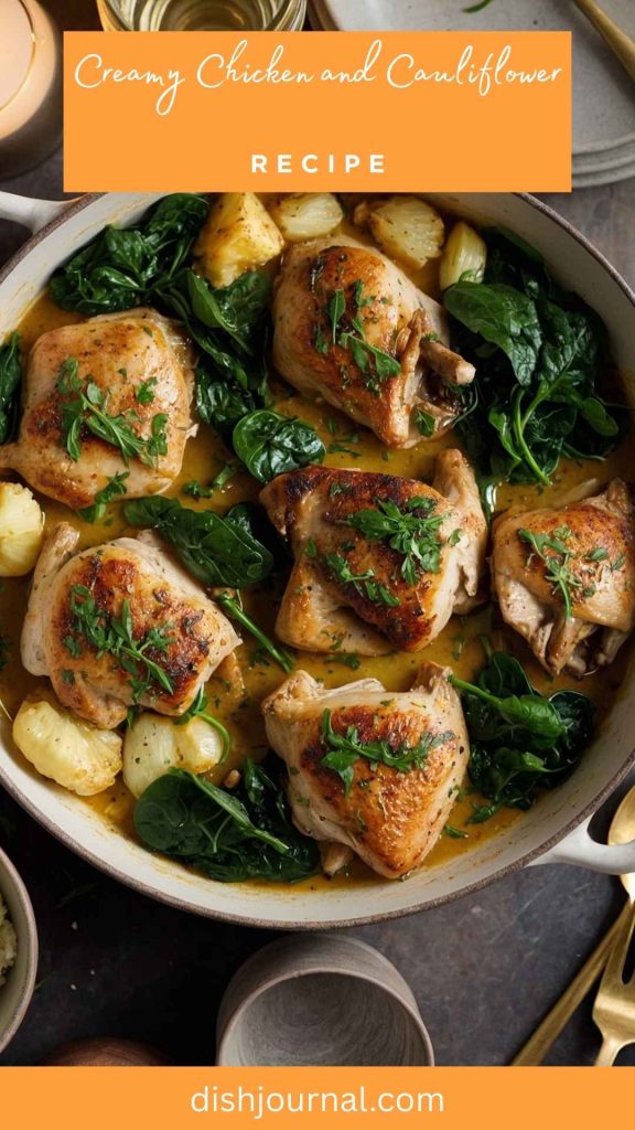 Creamy Chicken And Cauliflower Recipe Creamy Chicken And Cauliflower Recipe