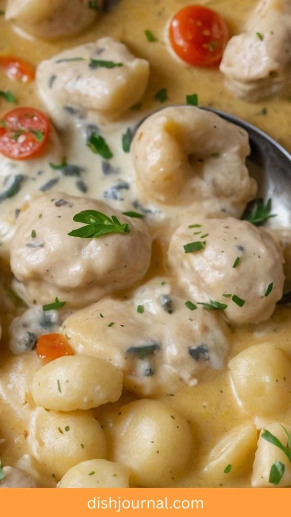 Tasty Creamy Chicken and Gnocchi