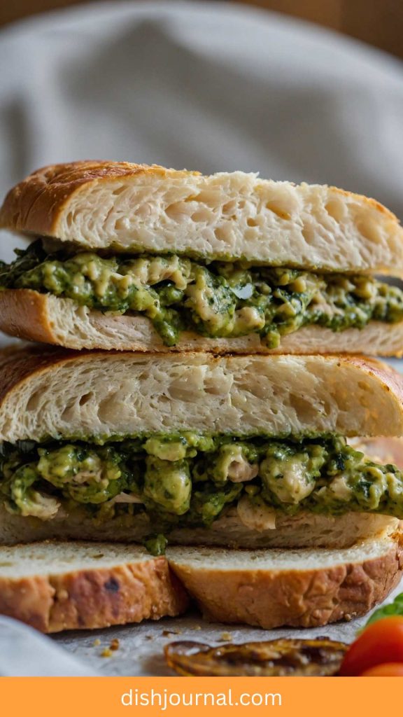 How to make Chicken Pesto Sandwich How to make Chicken Pesto Sandwich