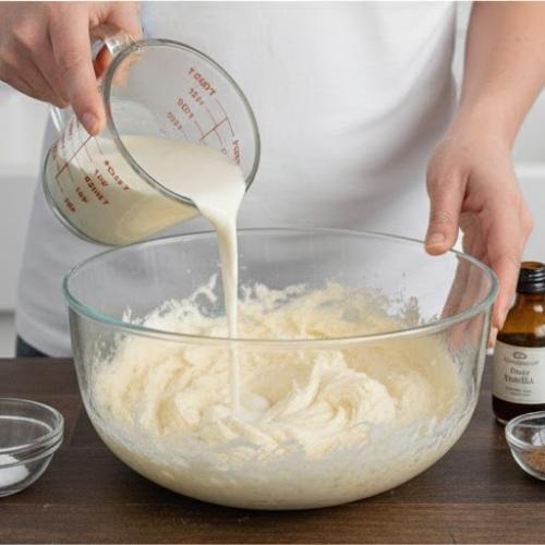 Step 4: Mix In the Buttermilk and Flavorings