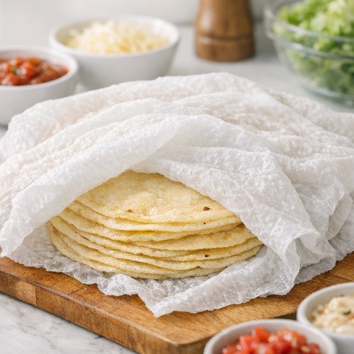 Step 4: Warm Your Tortillas and Set Up Your Assembly Station